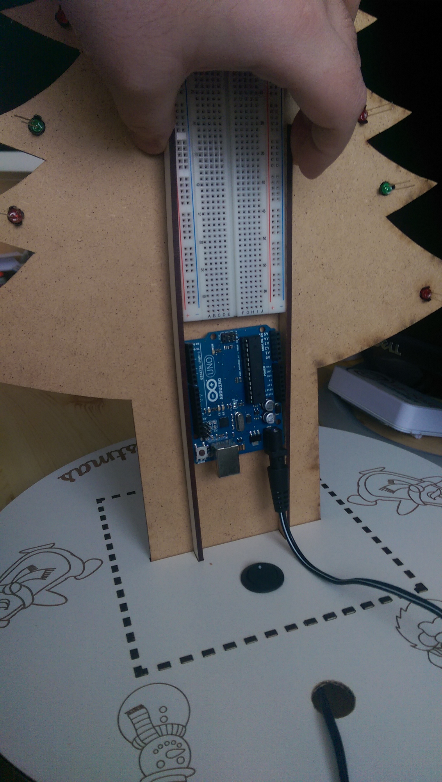 the arduino and breadboard will just be hanging in the back back2